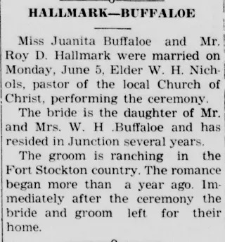 Marriage Newspaper clipping from Jun 15, 1939 5806443