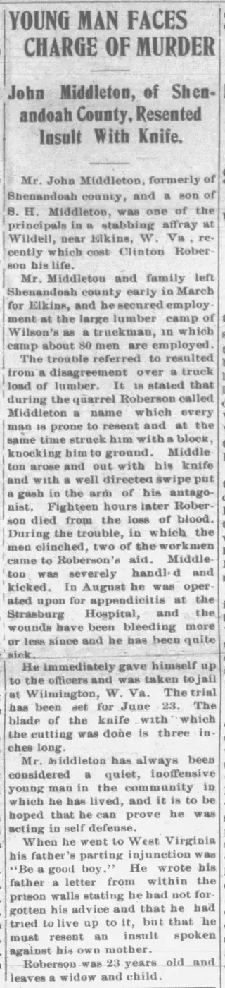 Crime Newspaper clipping from Apr 21, 1905 5806504
