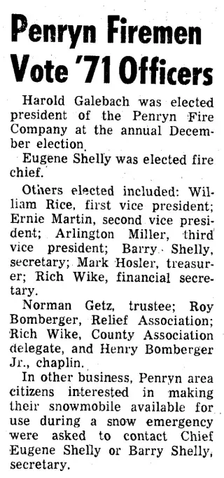 other Newspaper clipping from Jan 7, 1971 5806929