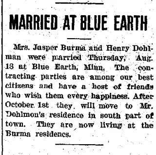 Marriage Newspaper clipping from Sep 1, 1932 5806954