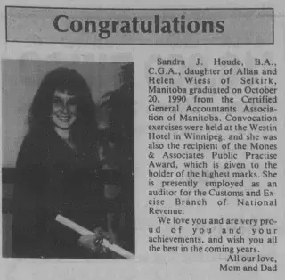 other Newspaper clipping from Nov 27, 1990 5807080