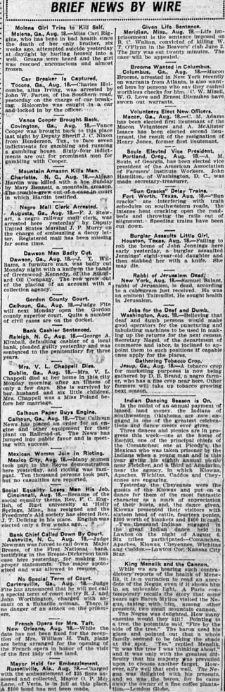 other Newspaper clipping from Aug 18, 1909 5807683