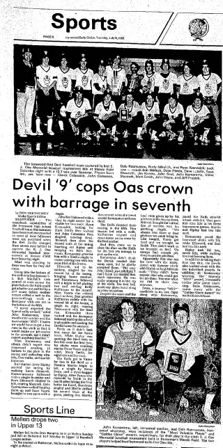 Sports Newspaper clipping from Jul 6, 1982 5807884