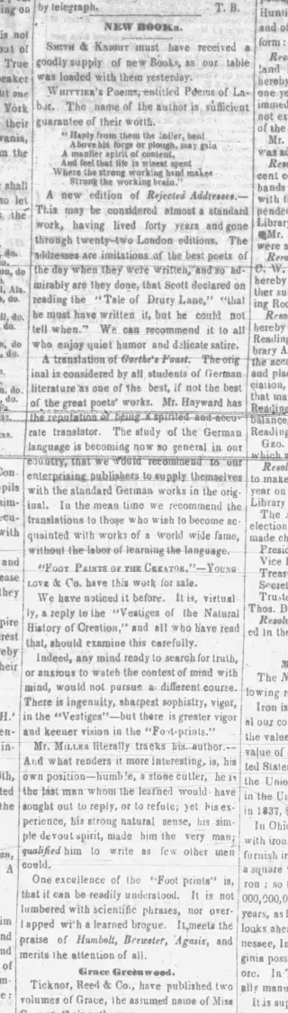 other Newspaper clipping from Feb 3, 1851 5808041