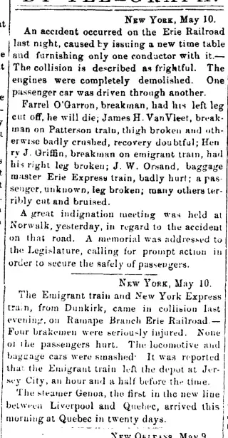 other Newspaper clipping from May 11, 1853 5808361