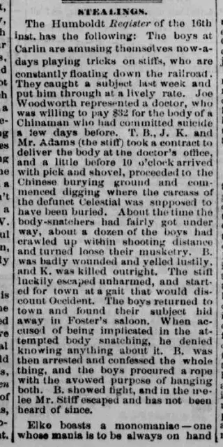 other Newspaper clipping from Jan 20, 1876 5808389