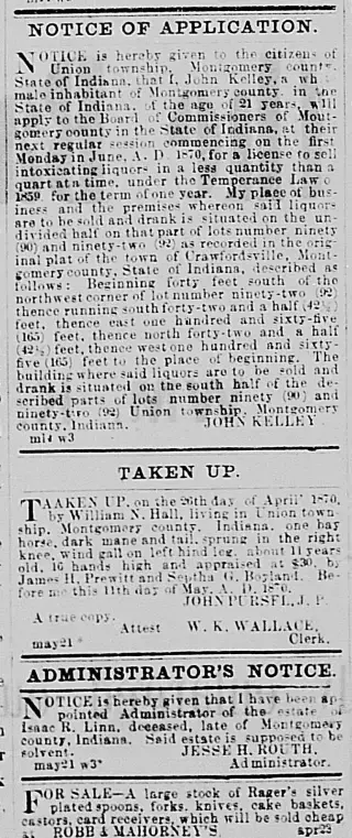 other Newspaper clipping from May 21, 1870 5808468
