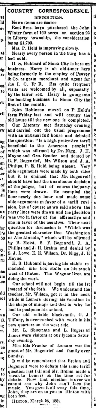 other Newspaper clipping from Mar 27, 1889 5808524