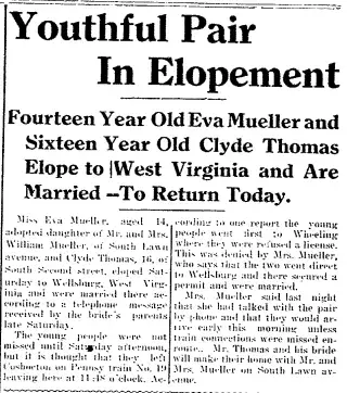 Marriage Newspaper clipping from Sep 14, 1915 5808888