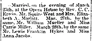Marriage Newspaper clipping from Apr 2, 1897 5809114