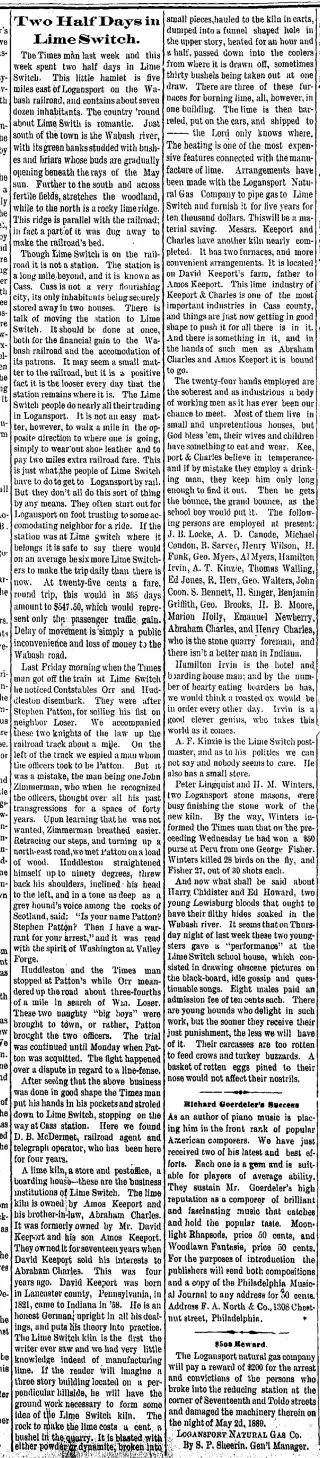 other Newspaper clipping from May 10, 1889 5809215
