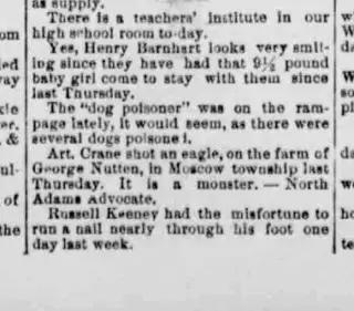 other Newspaper clipping from Feb 22, 1898 5809324
