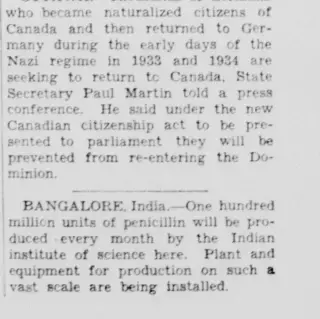 other Newspaper clipping from Oct 31, 1945 5809542