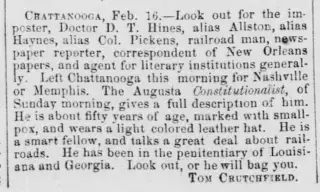 other Newspaper clipping from Feb 22, 1859 5810308