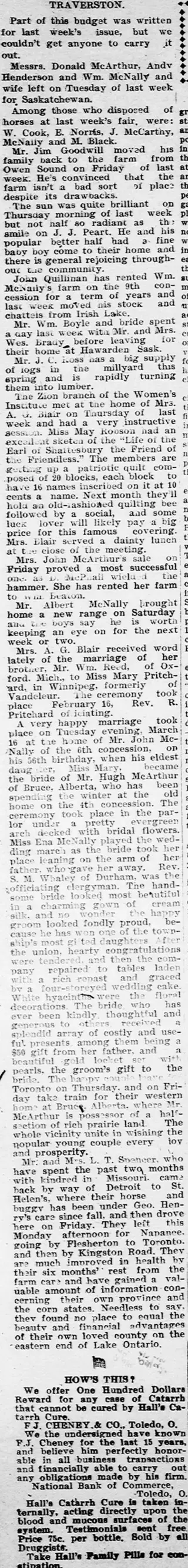 other Newspaper clipping from Mar 25, 1915 5810687
