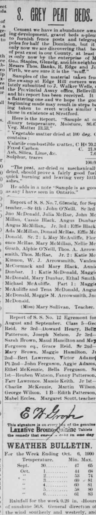 other Newspaper clipping from Oct 11, 1900 5810795