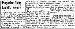Entertainment Newspaper clipping from Mar 4, 1966 5810838