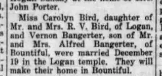 Marriage Newspaper clipping from Dec 28, 1933 5811290