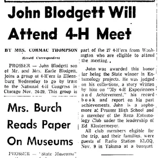 other Newspaper clipping from Nov 25, 1956 5811624
