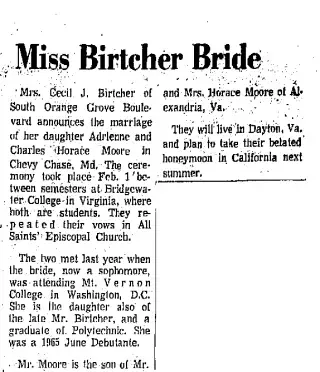 Marriage Newspaper clipping from Feb 27, 1966 5811629