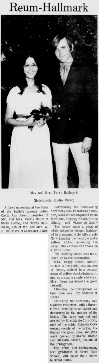Marriage Newspaper clipping from Sep 17, 1971 5811802