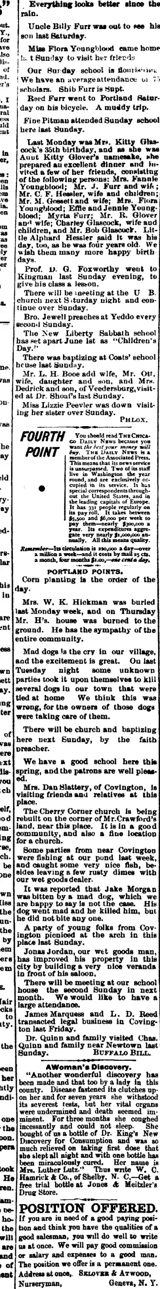 other Newspaper clipping from May 16, 1889 5812841
