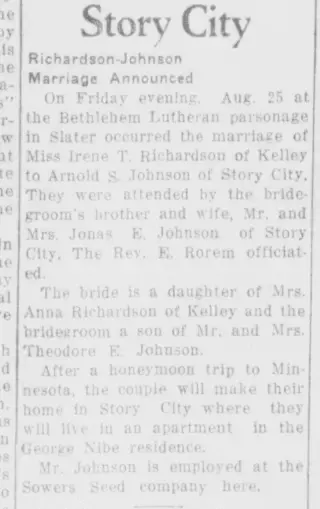 Marriage Newspaper clipping from Sep 2, 1939 5812880