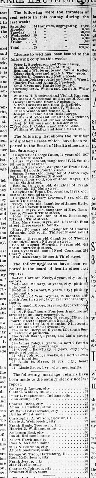 Marriage Newspaper clipping from Sep 17, 1892 5813132