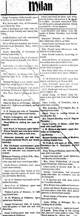 other Newspaper clipping from Dec 29, 1909 5813336