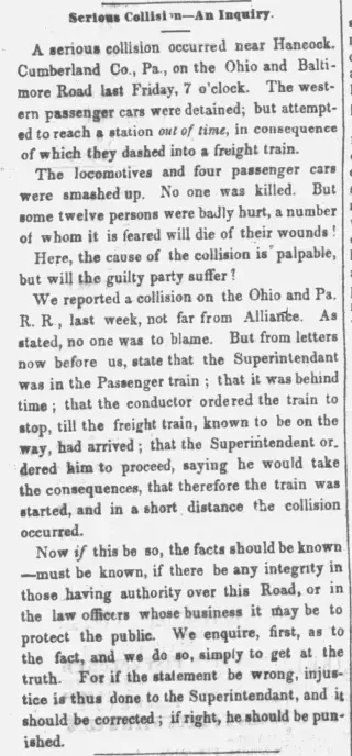 other Newspaper clipping from Oct 12, 1853 5813405