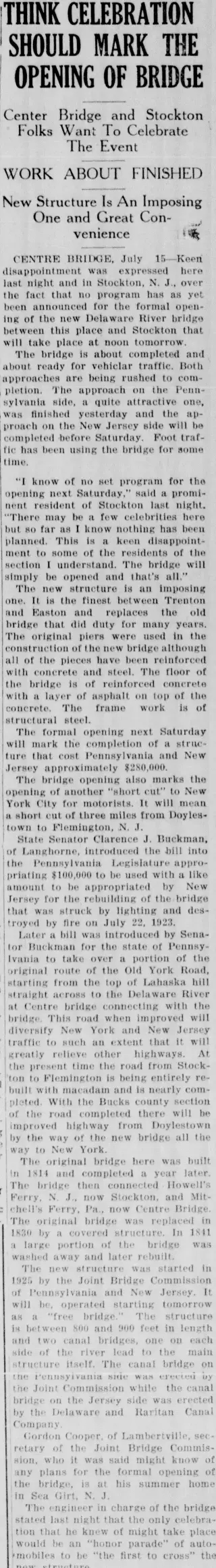 other Newspaper clipping from Jul 15, 1927 5813520