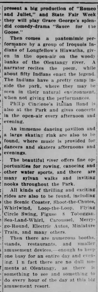Entertainment Newspaper clipping from Sep 1, 1915 5813543