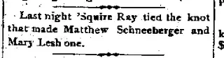 Marriage Newspaper clipping from Jun 30, 1875 5814658