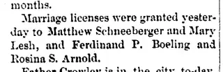 Marriage Newspaper clipping from Jun 30, 1875 5814662