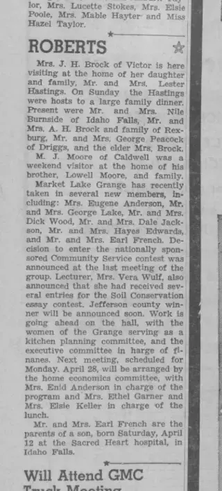 other Newspaper clipping from Apr 17, 1952 5814672
