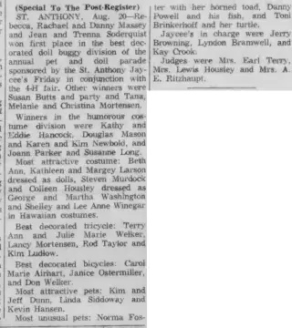 Entertainment Newspaper clipping from Aug 20, 1961 5814932