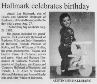 Birth Newspaper clipping from Sep 1, 1994 5815041