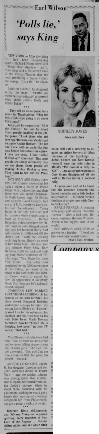 other Newspaper clipping from Nov 1, 1972 5815194