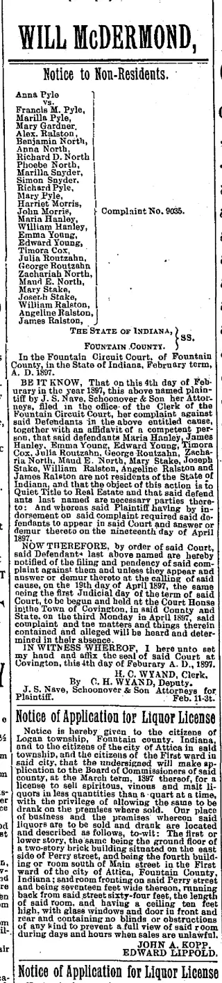 other Newspaper clipping from Feb 25, 1897 5815319