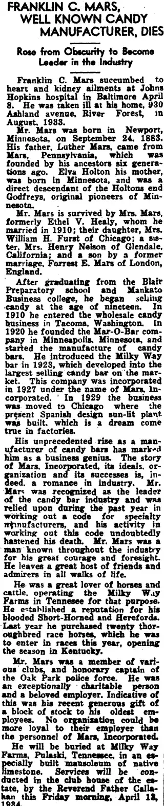 other Newspaper clipping from Apr 13, 1934 5815401