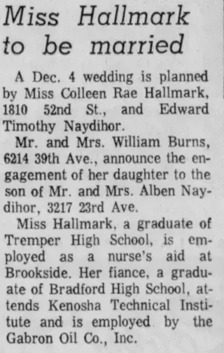Marriage Newspaper clipping from Mar 25, 1971 5815612