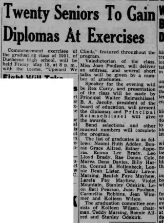 other Newspaper clipping from May 18, 1951 5816822