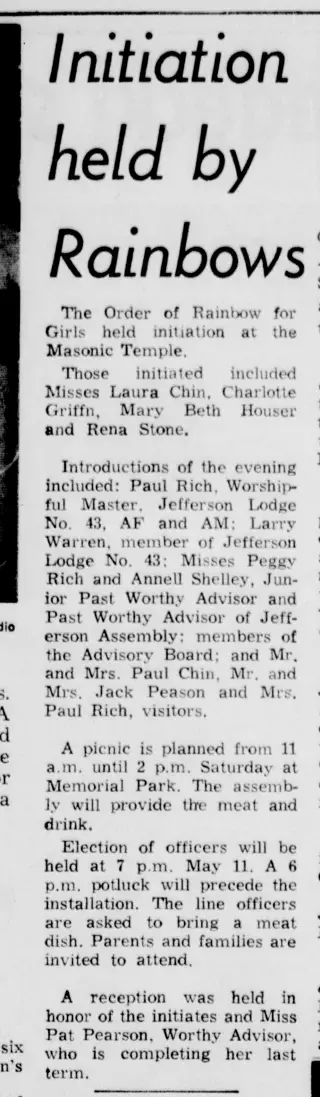 other Newspaper clipping from May 1, 1968 5816994
