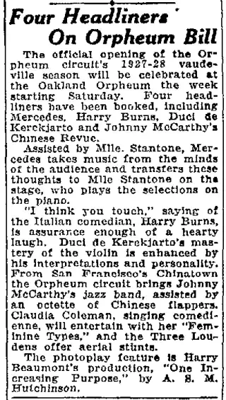other Newspaper clipping from Aug 25, 1927 5817184