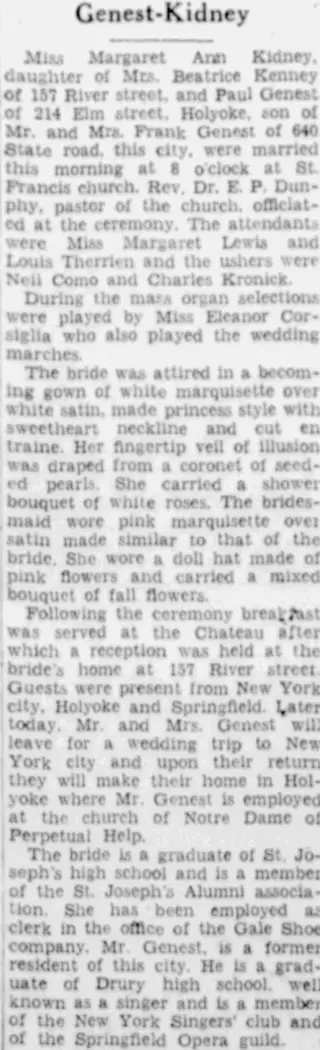 Marriage Newspaper clipping from Aug 17, 1940 5817335