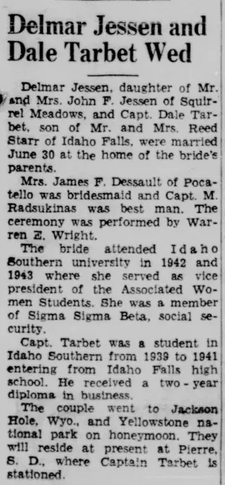 Marriage Newspaper clipping from Jul 12, 1944 5817495
