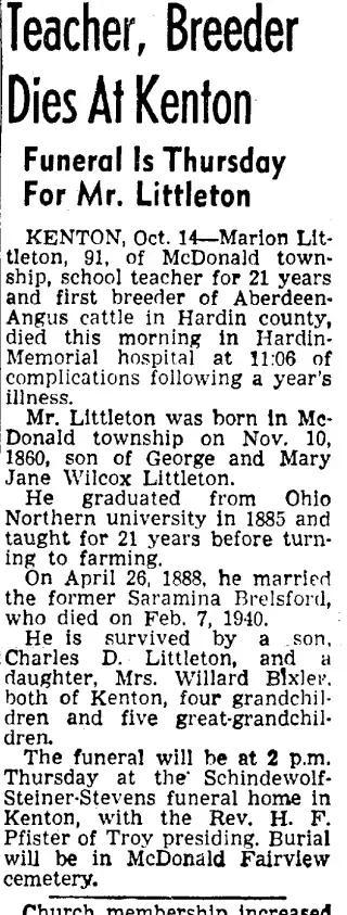 other Newspaper clipping from Oct 15, 1952 5817664