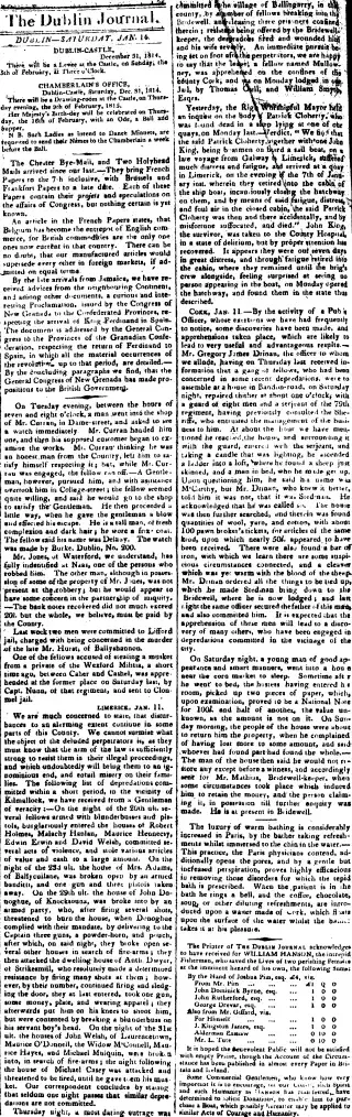 other Newspaper clipping from Jan 14, 1815 5818077