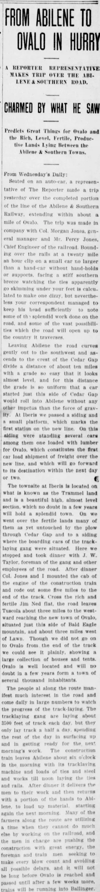 other Newspaper clipping from May 14, 1909 5818195