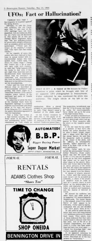 other Newspaper clipping from May 14, 1966 5818377